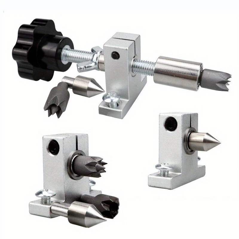 Double Bearing Extendable Tailstock Assembly Bracket Tailstock Telescopic Rotary Centerless Live Thimble 2060 Profile Compatible Lathe Accessories Woodworking Jewelry Jade Processing Toolpost — view 9