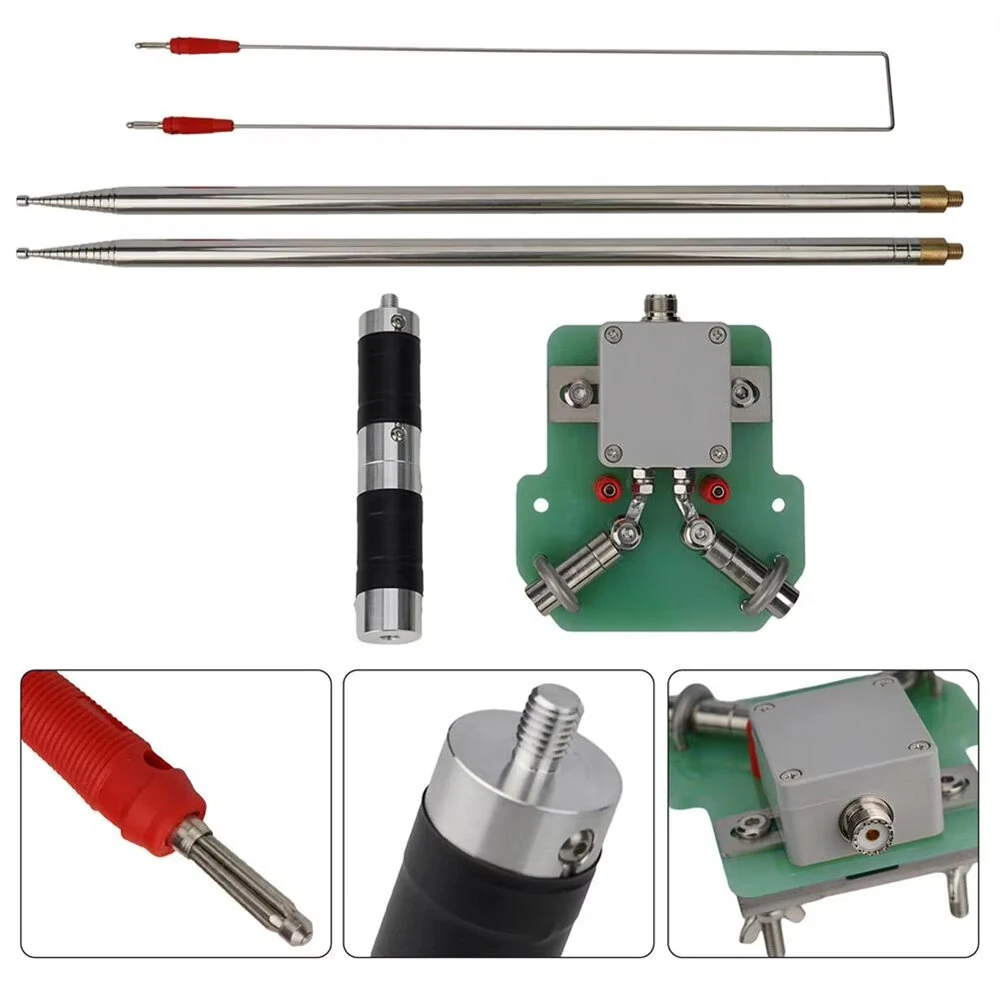 DP200 7-54MHz 200W Portable Dipole Antenna Stainless Steel Telescopic Design for UV Band Horizontal Polarization SWR Less Than 1.5 Lightweight Temporary Communication — view 2