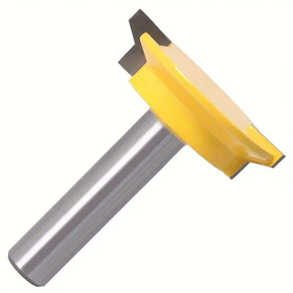Drawer Tenon Router Bit Carbon Steel Tungsten Carbide Sharp Edged 1/2" and 8mm Shank Woodworking Tool Ideal for DIY Project Cabinet Furniture Making — view 5