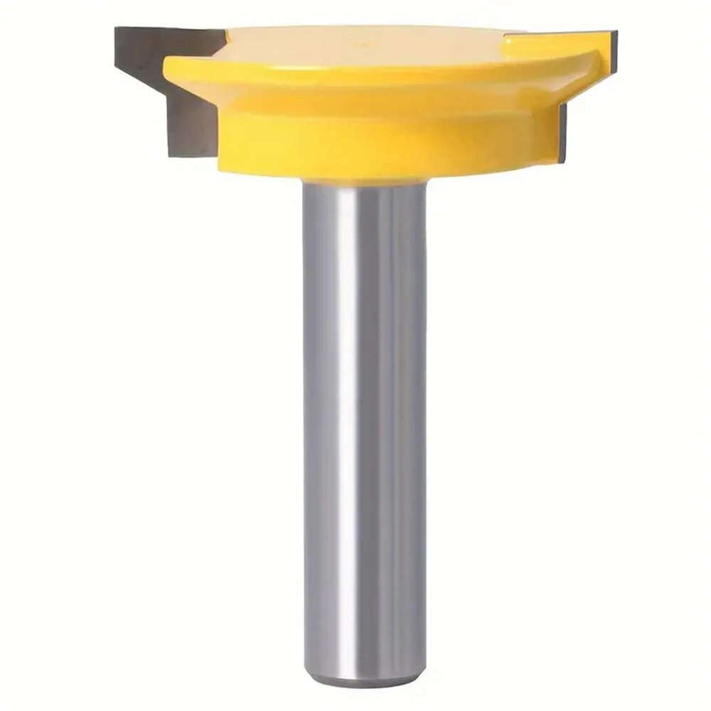 Drawer Tenon Router Bit Carbon Steel Tungsten Carbide Sharp Edged 1/2" and 8mm Shank Woodworking Tool Ideal for DIY Project Cabinet Furniture Making — view 6