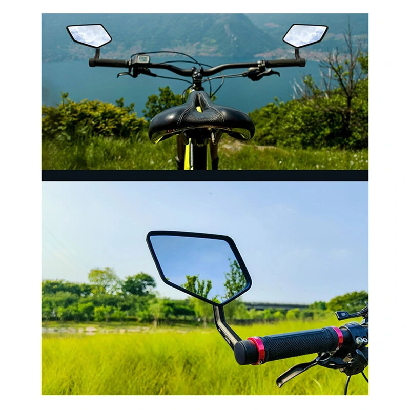 DRCKHROS RM-12E Bicycle Mirror Set Wide Range High-Definition Rear View Mirror Cycling Adjustable Bike Mirror for E-bike Scooter Motorcycle — view 5