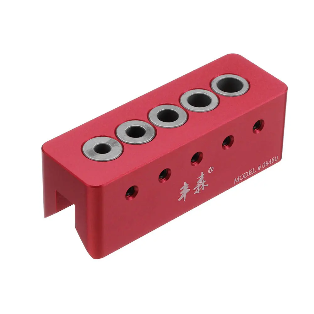 Drillpro 08480 6/7/8/9/10mm 90° Drill Straight Angle Guide Bit Doweling Jig Woo — image 1