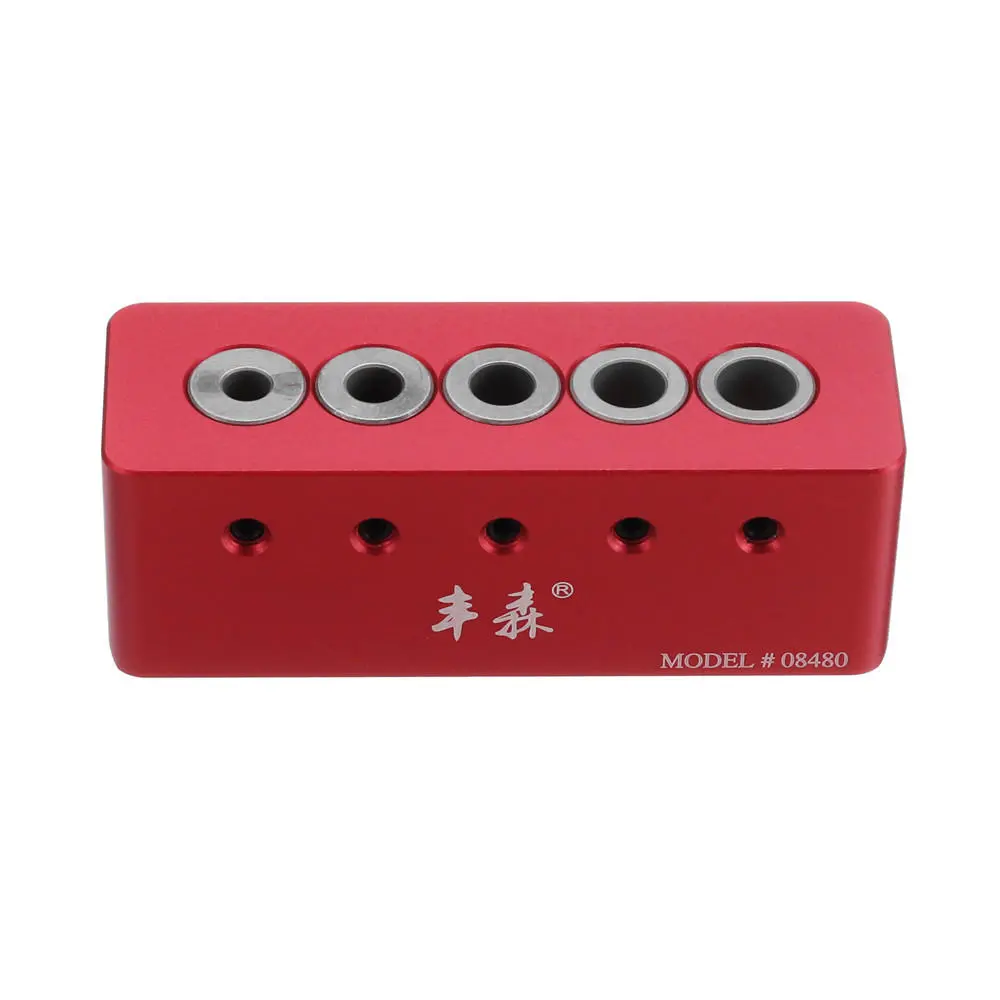Drillpro 08480 6/7/8/9/10mm 90° Drill Straight Angle Guide Bit Doweling Jig Woo — view 2