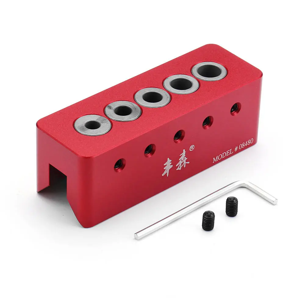 Drillpro 08480 6/7/8/9/10mm 90° Drill Straight Angle Guide Bit Doweling Jig Woo — view 5