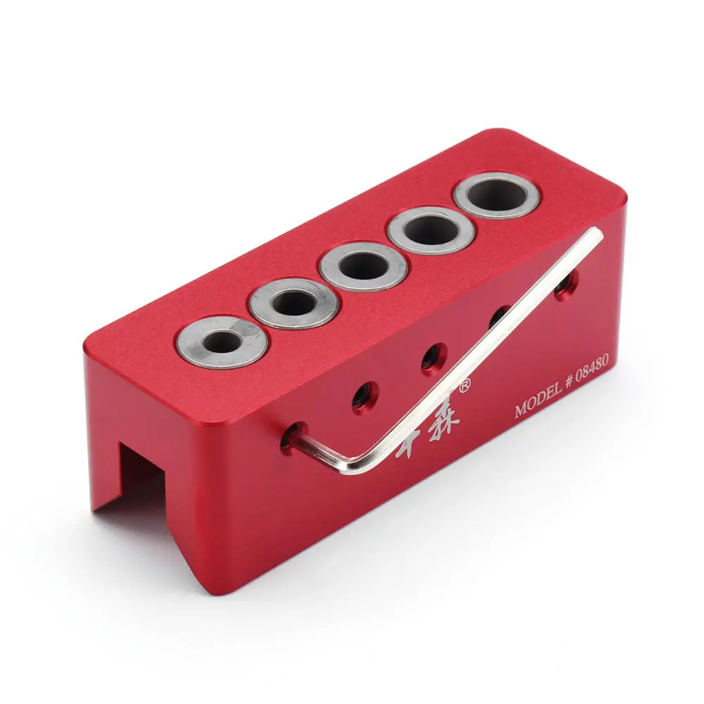 Drillpro 08480 6/7/8/9/10mm 90° Drill Straight Angle Guide Bit Doweling Jig Woo — view 6