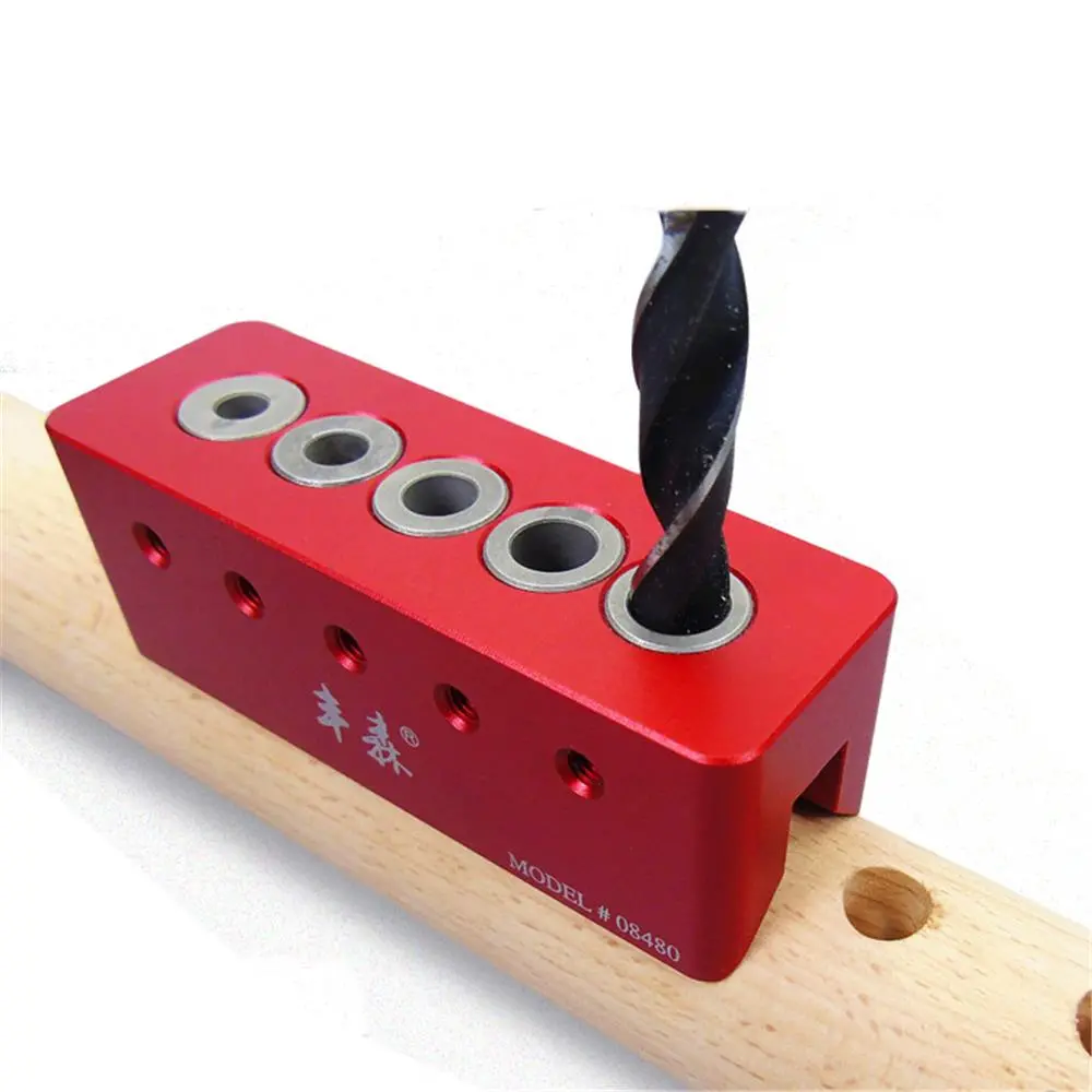 Drillpro 08480 6/7/8/9/10mm 90° Drill Straight Angle Guide Bit Doweling Jig Woo — view 9
