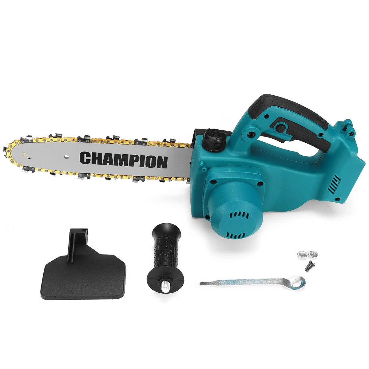 Drillpro 10Inch Cordless Brushless Electric Chain Saw Woodworking Wood Cutter For Makita Battery W/ Plastic Box — view 3
