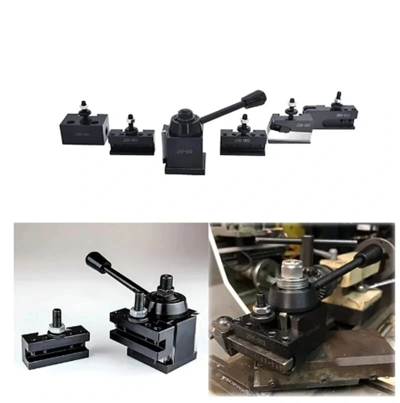 Drillpro 6Pcs/Set 250-000 Cuniform GIB Type Quick Change Tool Post Tool Holder for Lathe Tools — view 9