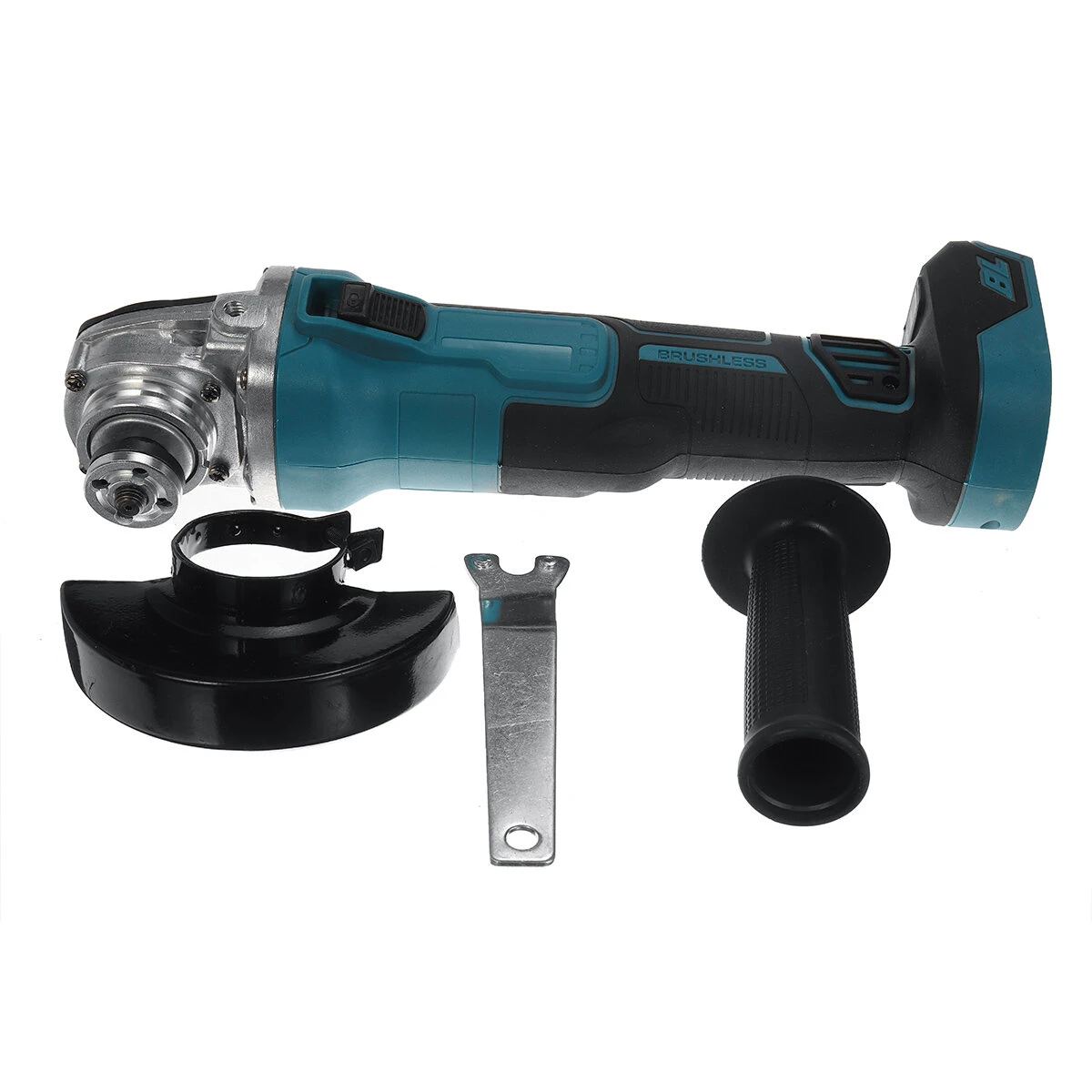 Drillpro Electric Brushless Cordless Angle Grinder M10 125mm Cut for Mak 18V Battery — image 1