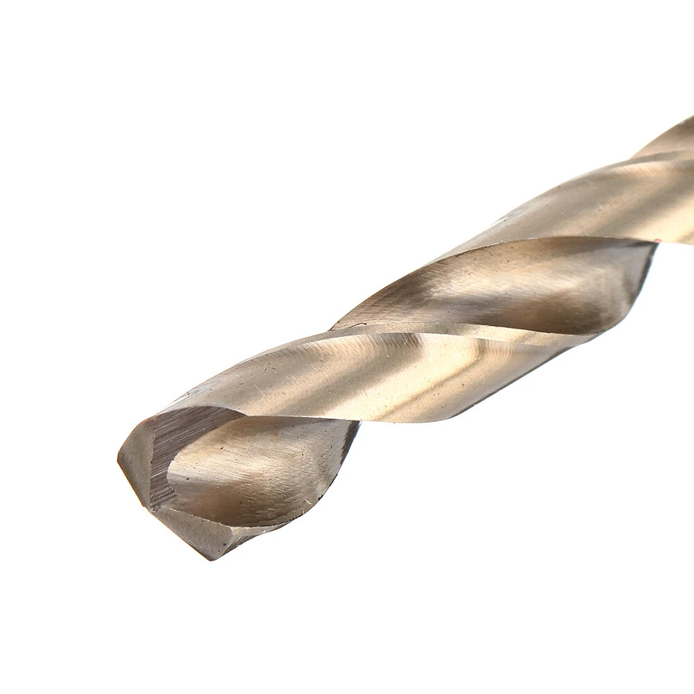 Drillpro M35 Cobalt Drill Bit Set HSS-Co Jobber Length Twist Drill Bits with Metal Case for Stainless Steel Wood Metal Drilling — view 6