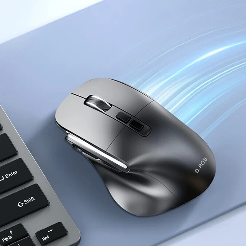 DROB D9 Smart AI Mouse Wireless bluetooth Ergonomic Mice 800-12000 DPI Voice Typing Translation AI PPT Generation Rechargeable for Laptop PC — view 5