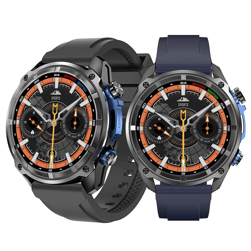 DT NO.1 DTG1 1.43-inch AMOLED Display GPS Offline Maps ABC Function 3ATM Waterproof 860mAh Massive Battery bluetooth Call Heart Rate Blood Oxygen Monitor Sleep Monitoring Multi-sport Modes Built-in LED Flashlight Smart Watch — DT NO.I
