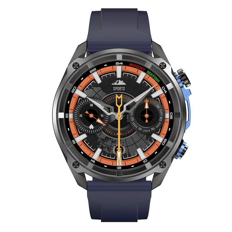 DT NO.1 DTG1 1.43-inch AMOLED Display GPS Offline Maps ABC Function 3ATM Waterproof 860mAh Massive Battery bluetooth Call Heart Rate Blood Oxygen Monitor Sleep Monitoring Multi-sport Modes Built-in LED Flashlight Smart Watch — view 6