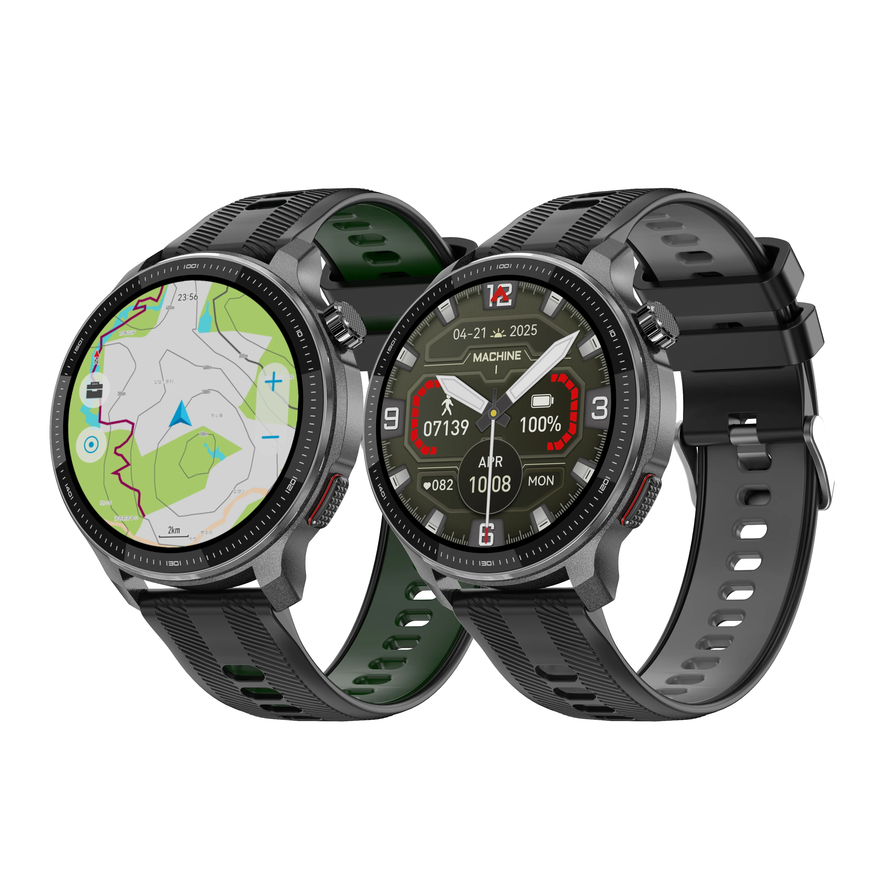 DT NO.I DTG6 1.43inch AMOLED Display GPS Offline Maps ABC Function 3ATM Waterproof bluetooth Call Heart Rate Blood Oxygen Monitor Sleep Monitoring Multi-sport Modes 3ATM Waterproof Smart Watch — DT NO.I