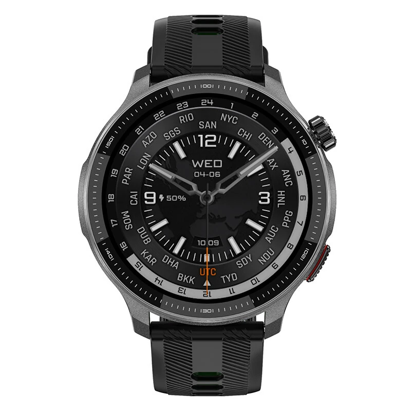 DT NO.I DTG6 1.43inch AMOLED Display GPS Offline Maps ABC Function 3ATM Waterproof bluetooth Call Heart Rate Blood Oxygen Monitor Sleep Monitoring Multi-sport Modes 3ATM Waterproof Smart Watch — view 6