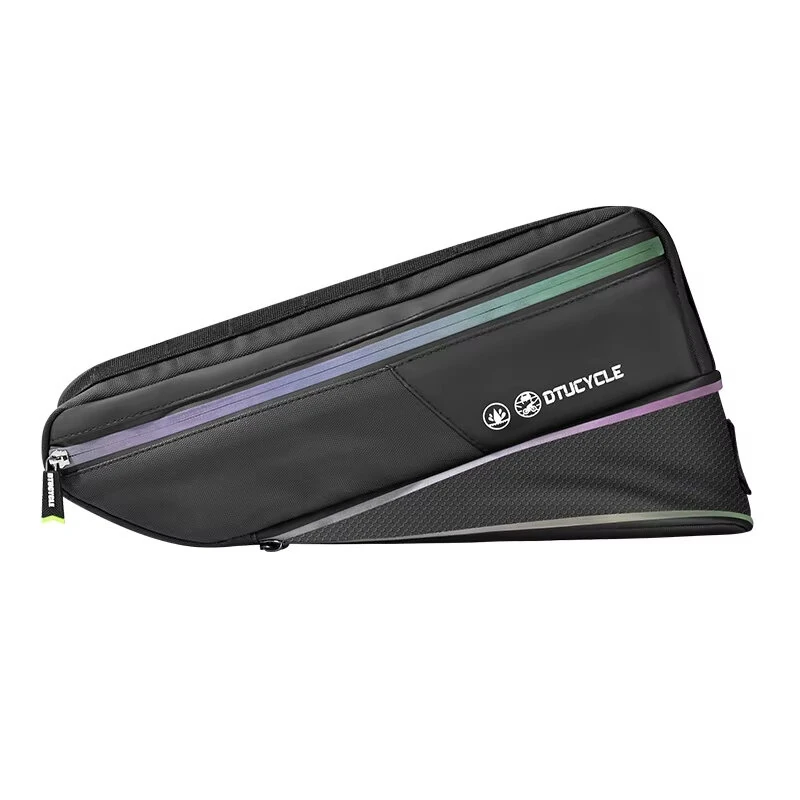 DTUCYCLE Waterproof Bicycle Frame Bag Expandable Storage Lightweight 0.2kg Reflective Safety Bike Top Tube Pouch Cycling Accessories — view 8