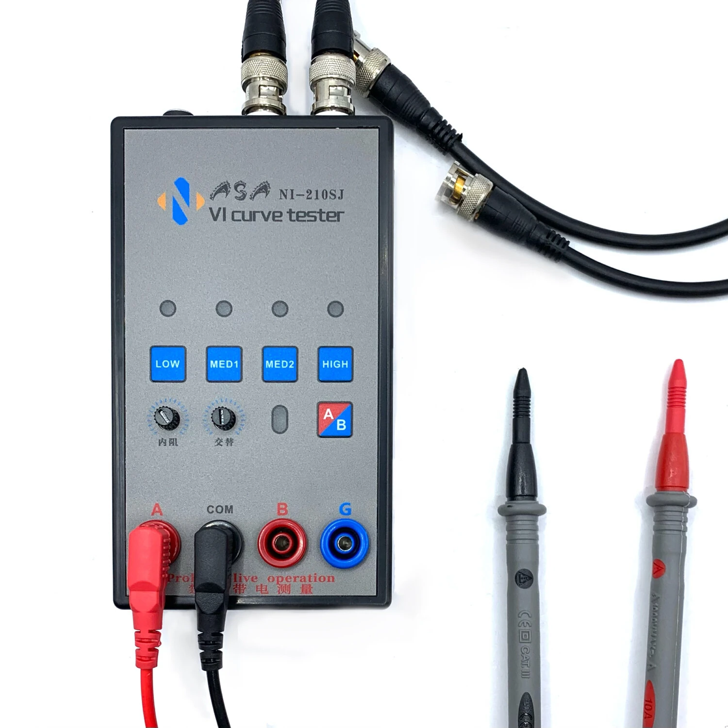 Dual-channel VI Curve Tester, Displaying 2 Waveforms at the Same Time for Easy Comparison — Dual-channel
