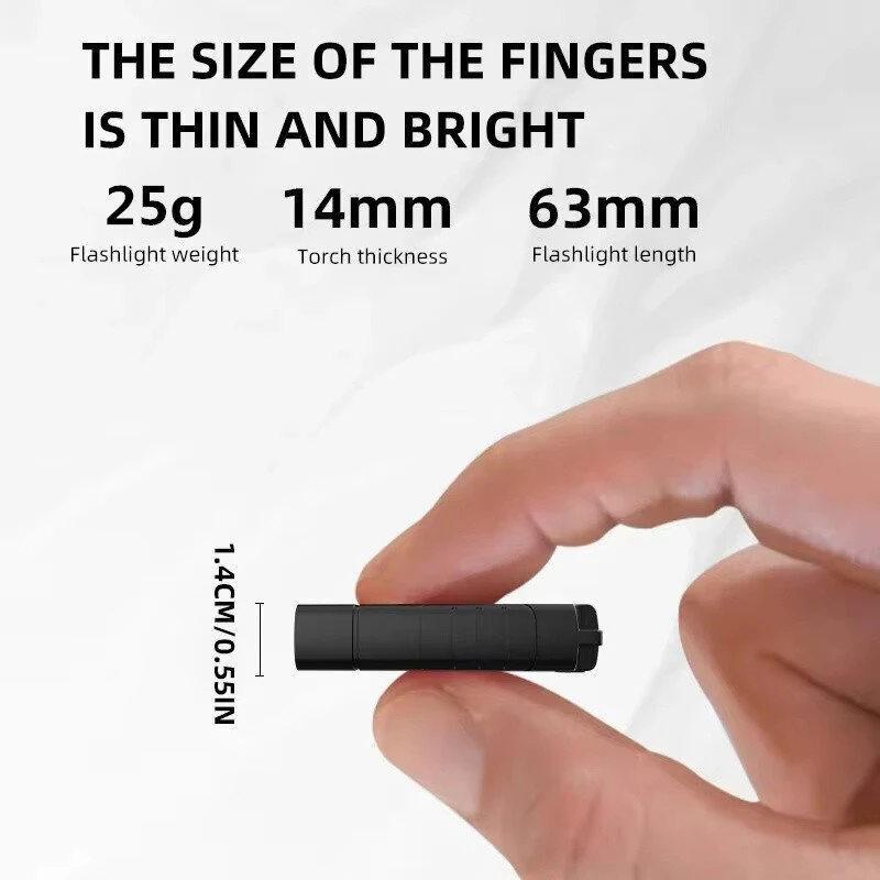 Dual Core LED Flashlight Waterproof Lightweight Rechargeable Outdoor Camping Strong Light Long-range Portable Keychain Light — view 9