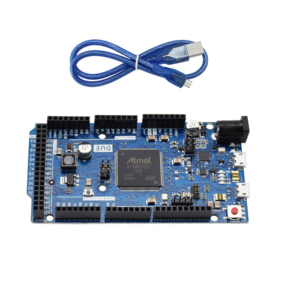 DUE R3 Development Board SAM3X8E32-bit ARM Learning Master Module Main Control Board with USB Cable forArduino — view 2