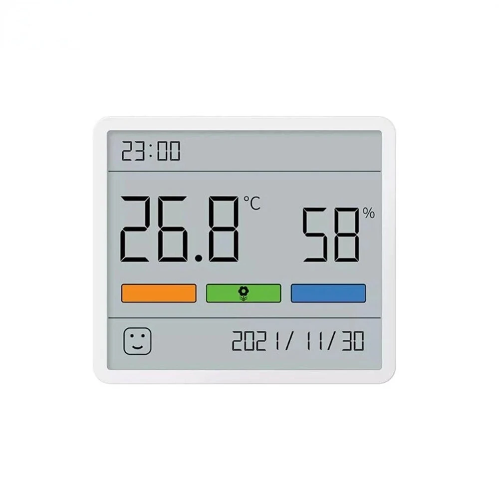 DUKA Atuman TH1 Temperature Humidity Meter LCD Digital Thermometer Hygrometer Sensor Gauge Weather Station Clock Home Indoor Use — view 3