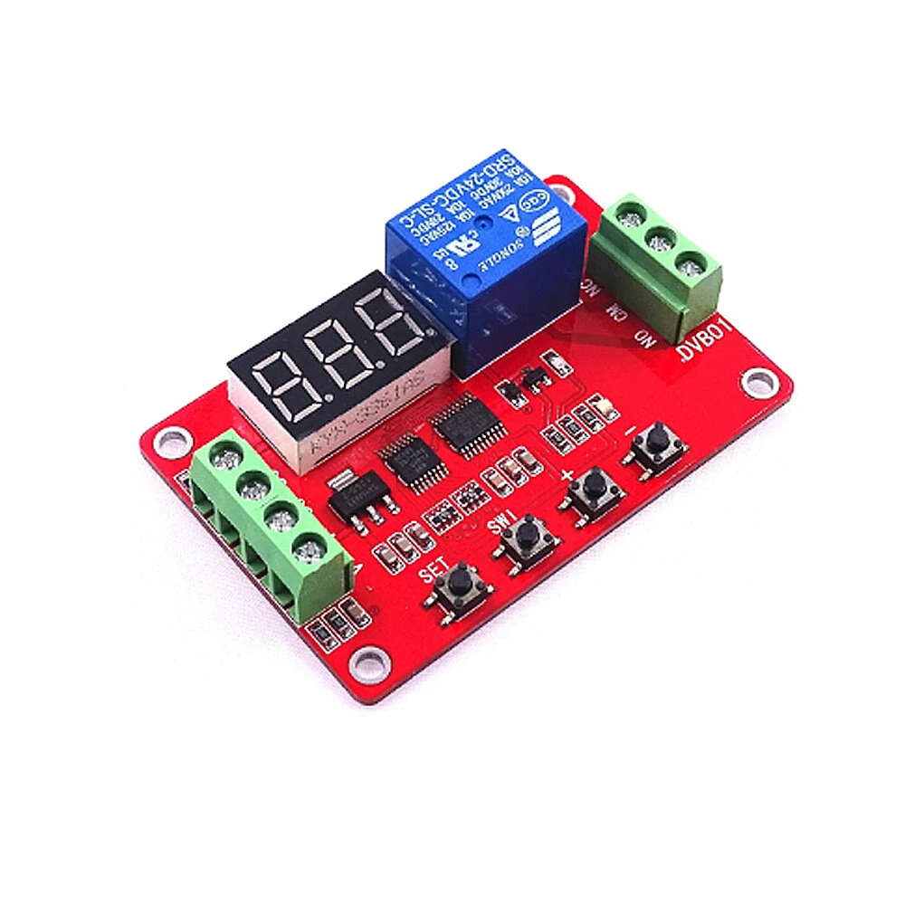DVB01 DC 5V 12V 24V Digital Display Window Voltage Comparator Voltage Measurement Charge Discharge Overvoltage Undervoltage Over-limit Protection Module Board — image 1