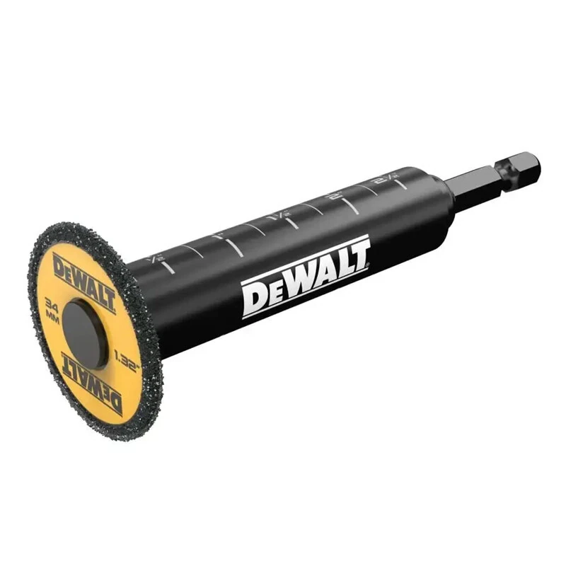 DWAIPCIR for DEWALT Impact Connect Inside PVC Pipe Cutter Diamond Grit Cutting Wheel 1-1/4 to 8 Inch Pipe Cutting Attachment for Impact Driver
