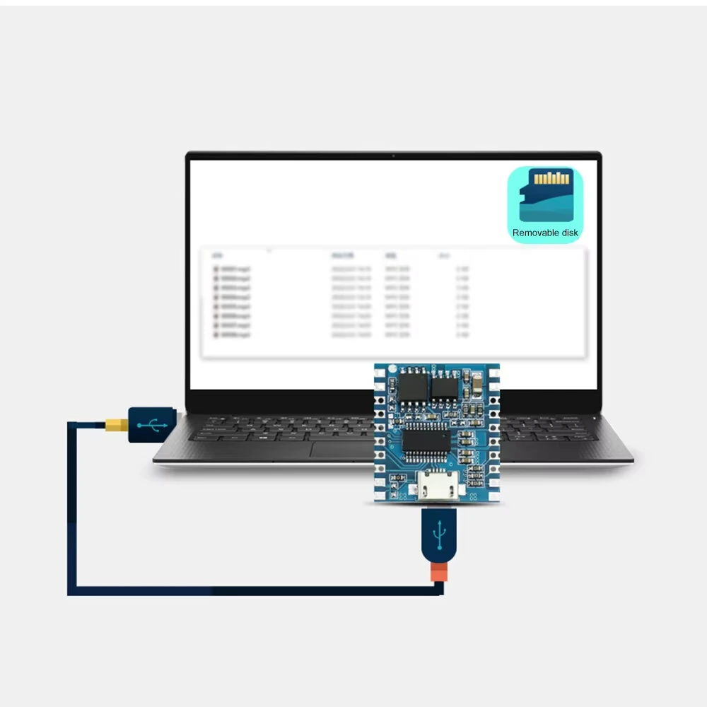 DY-SV19R 5W MP3 Player Amplifier Board USB One-for-One Control Flash Storage 32Mbit UART Playback Audio Tracks — view 6
