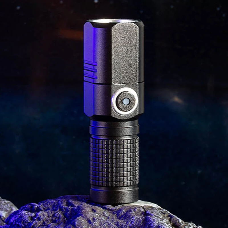 E-Smarter K91 Powerful Zoomable LED Flashlight with 18350 Battery USB Rechargeable Flash Light Camping Lamp IP64 Waterproof Fishing Lantern Lamp — view 4