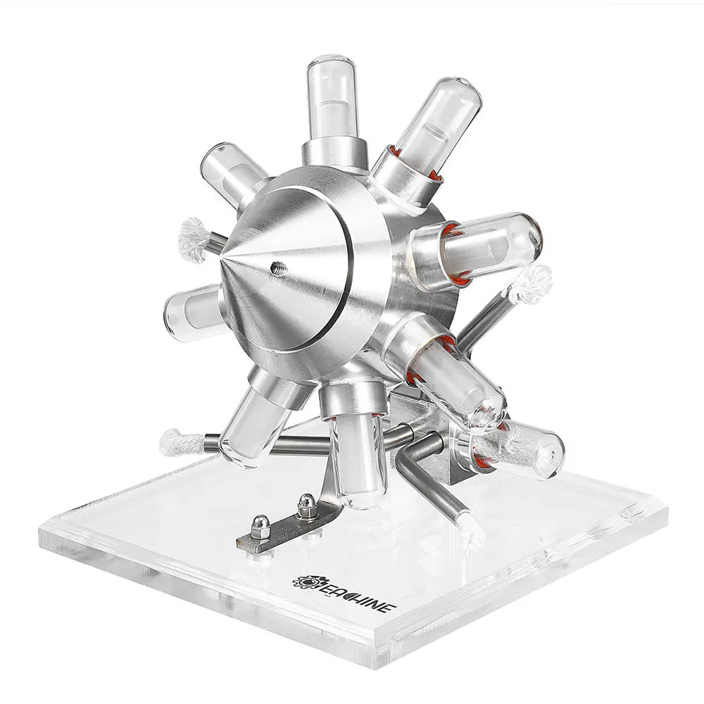 Eachine ET3 STEM Hot Air Four Cylinder Stirling Engine External Combustion Engine Model Is Suitable for Science Experiments