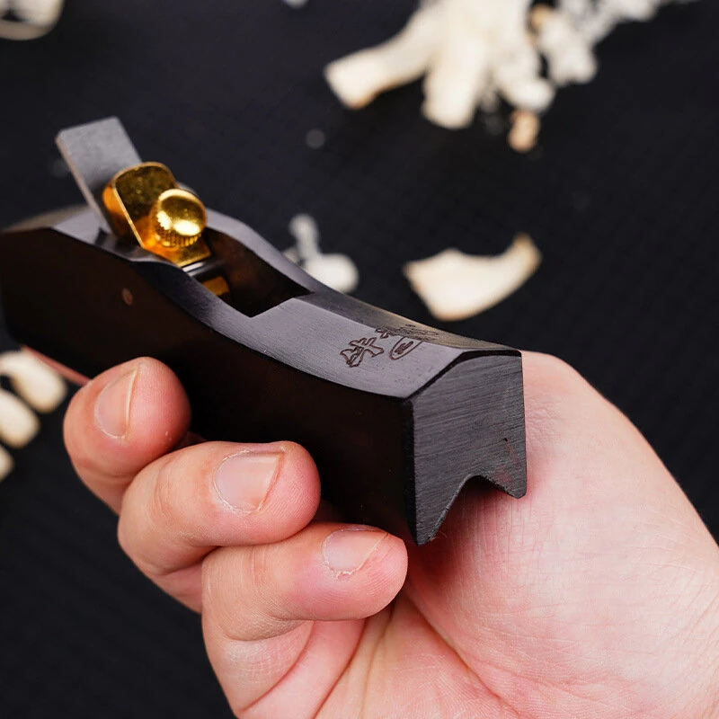 Ebony Corner Plane 0-5mm Adjustable Chamfer Hand Planer for Woodworking Edge Trimming — view 7