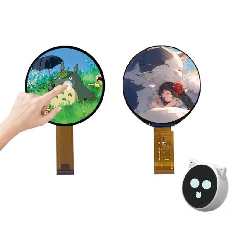 EchoEar 1.85 inch Round TouchScreen 360x360 QSPI MIPI LCD 262K Colors For EchoEar ESP32 S3 AI Development Board — EchoEar