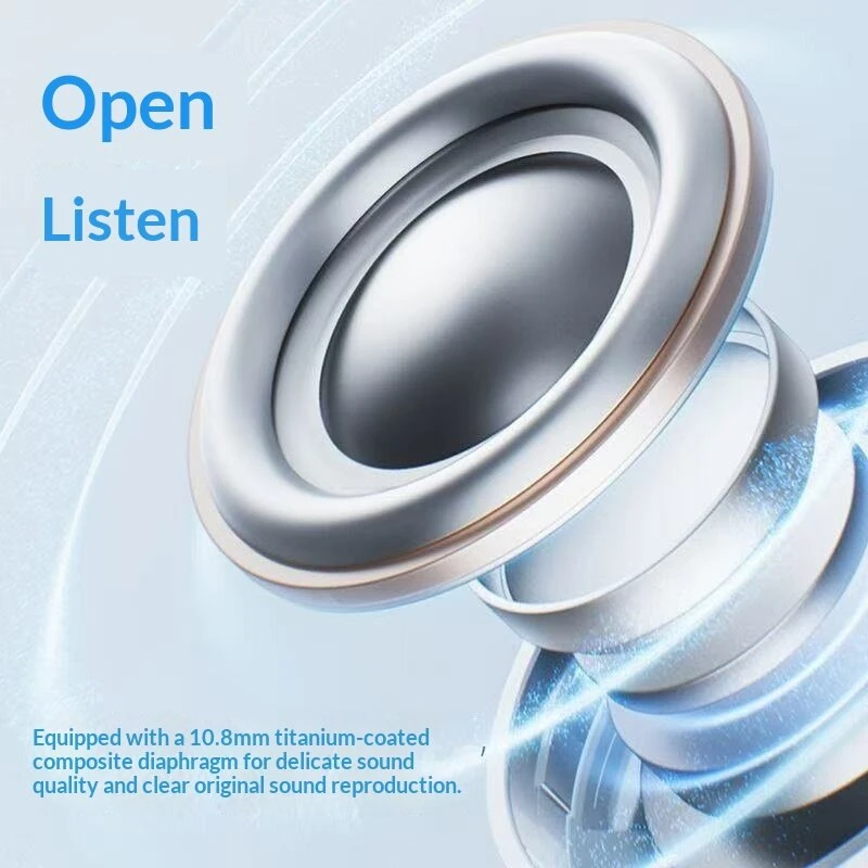 Edifier Huazai TWS Earbuds Wireless bluetooth 6.0 Earphone 10.8mm Titanium-plated Composite Diaphragm IP56 Waterproof Touch Control Earclips Sports Headphones Come with Makeup Mirror Gift — view 3