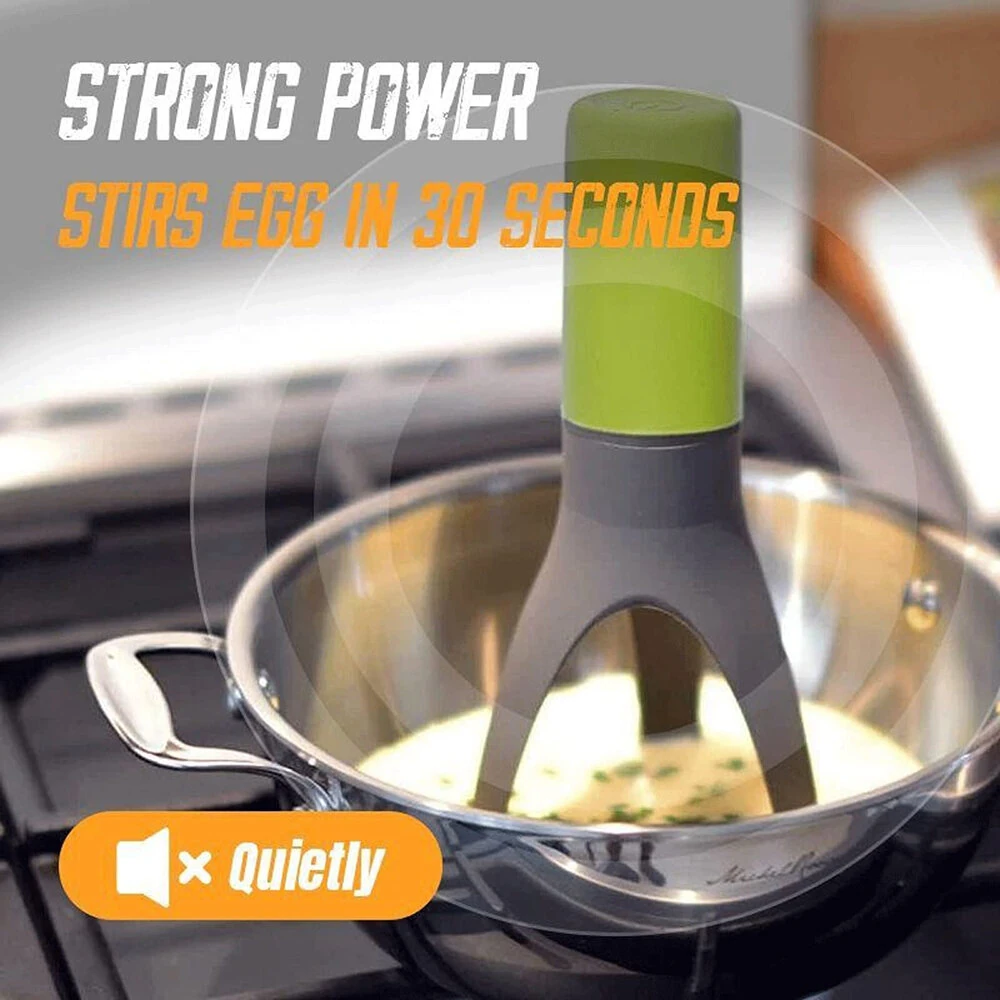 Electric Automatic Mixer 3 Speed Adjustable Egg Beater Blender Crazy Stick Blender Utensil Triangle Whisk Food Sauce Soup Blender — view 3