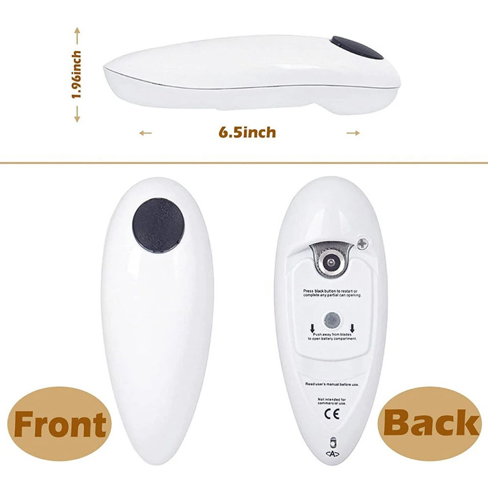 Electric Can Opener Automatic One Touch Can Opener for All Can Sizes Seniors Kitchen Device Arthritis and Weak Hands — view 7
