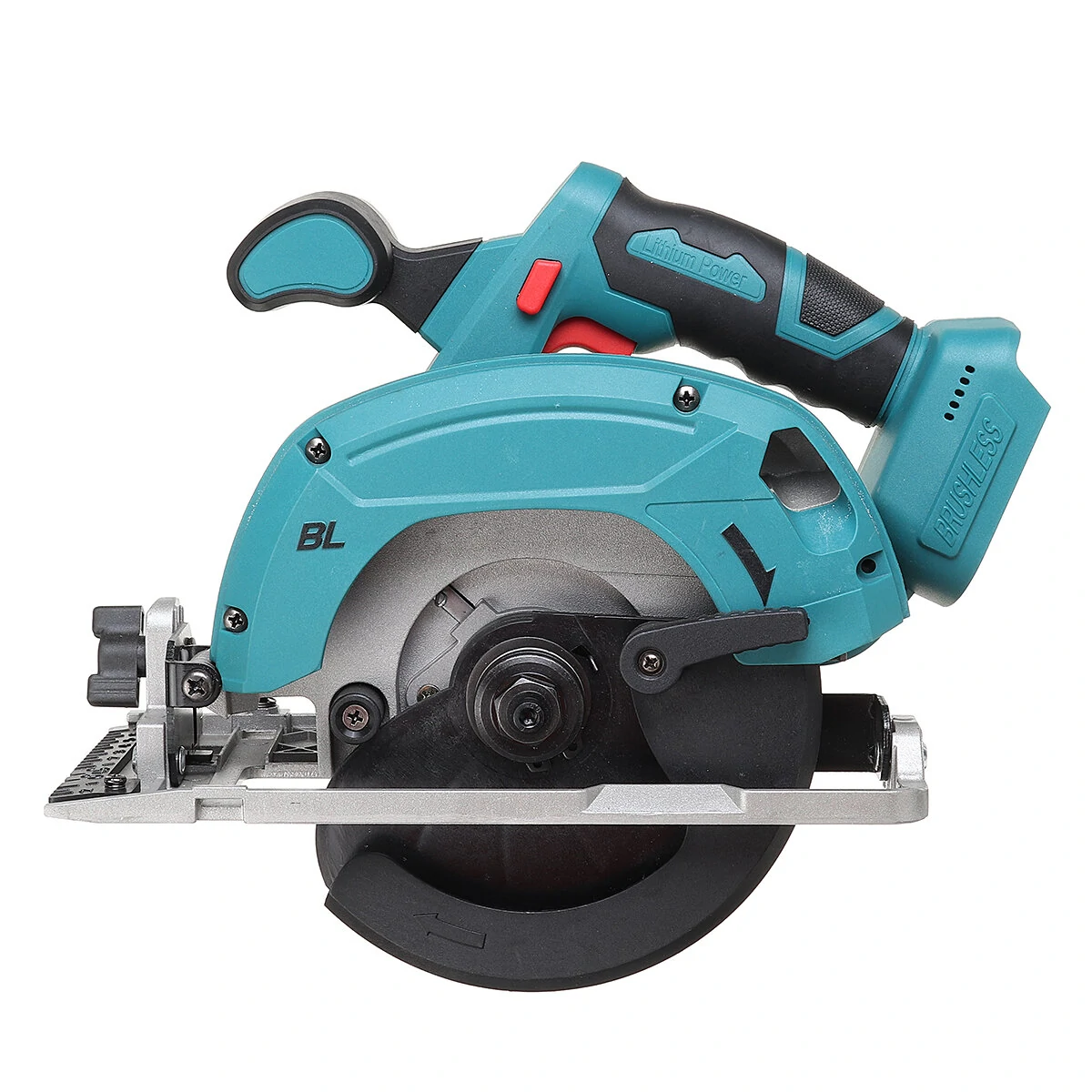 Electric Circular Saw Cutting Machine Handle Power Work Heavy Duty Wood Steel Cutting Tools Fit Makita 18V Battery — image 1