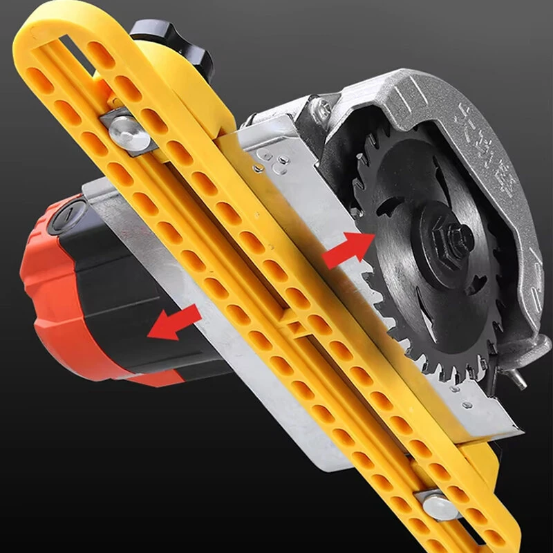 Electric Circular Saw Guide Woodworking Quick Positioning Guide Bracket Adjustable Cutting Machine Base for Precision Cutting and Milling — view 5