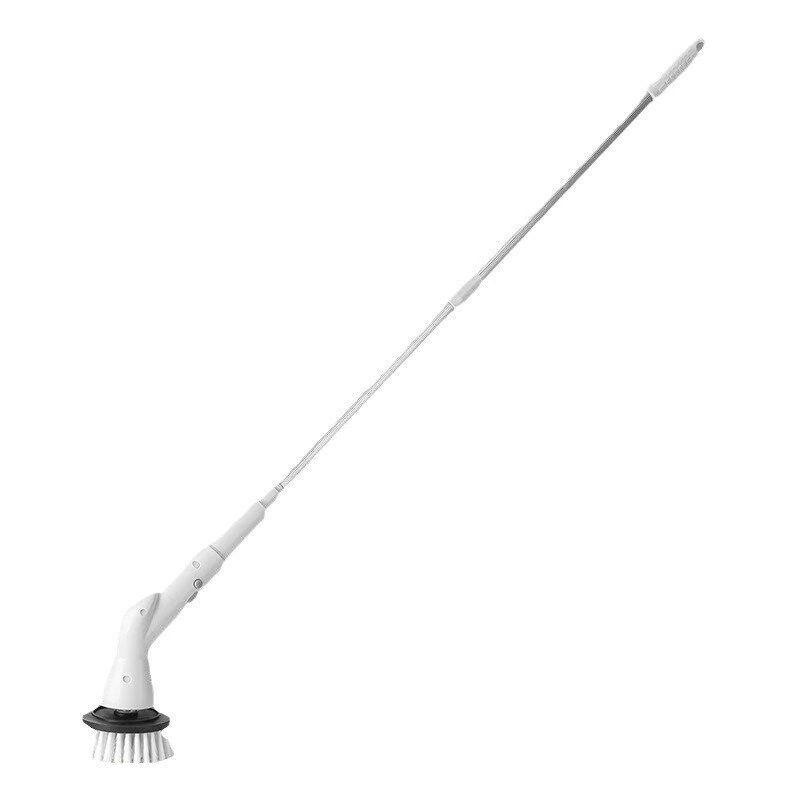 Electric Cleaning Brush Cordless 5W Motor Extendable Handle 5 or 6 Brush Heads ABS for Bathroom Kitchen Tile Floor Cleaning — view 4