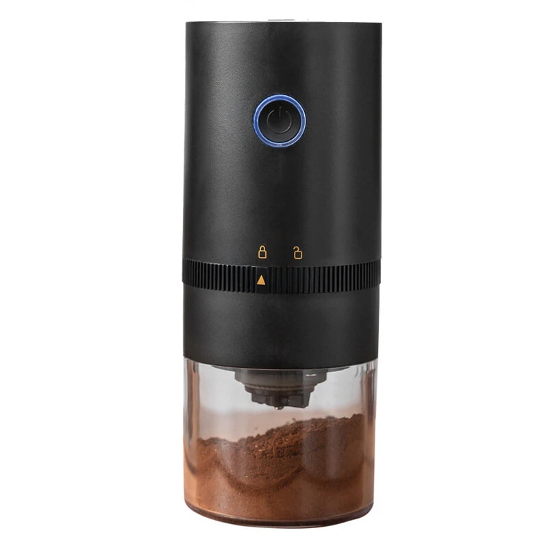 Electric Coffee Grinder Cafe Automatic Coffee Beans Mill Conical Burr Grinder Machine for Home Travel Portable USB Rechargeable — view 2