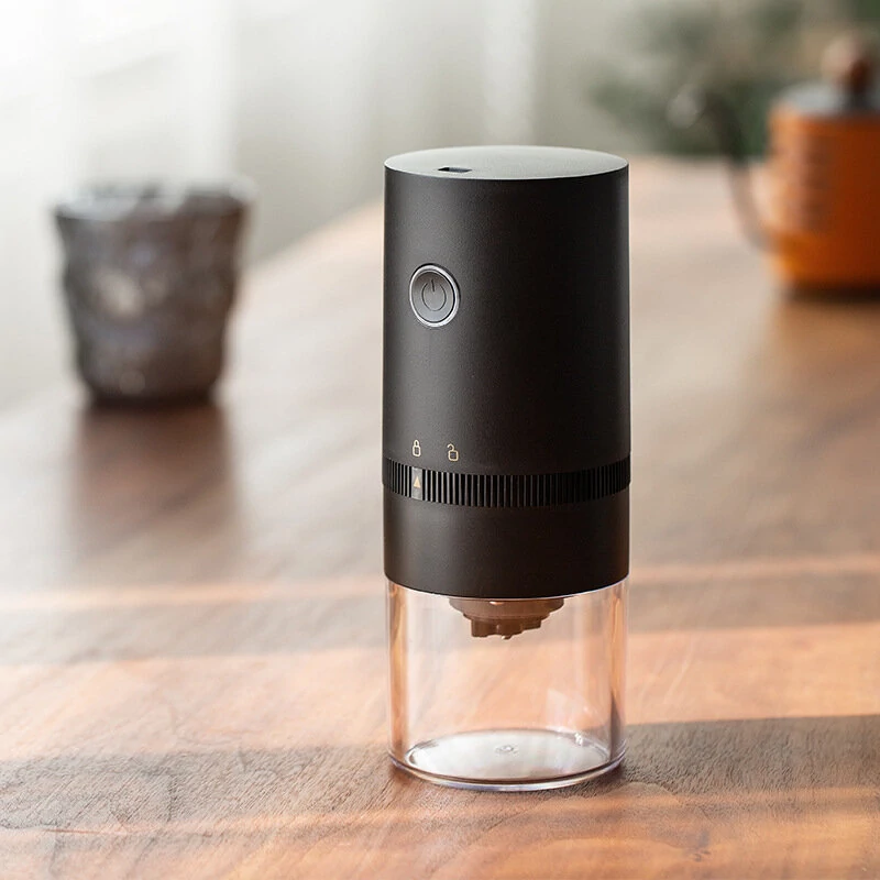 Electric Coffee Grinder Cafe Automatic Coffee Beans Mill Conical Burr Grinder Machine for Home Travel Portable USB Rechargeable — view 4