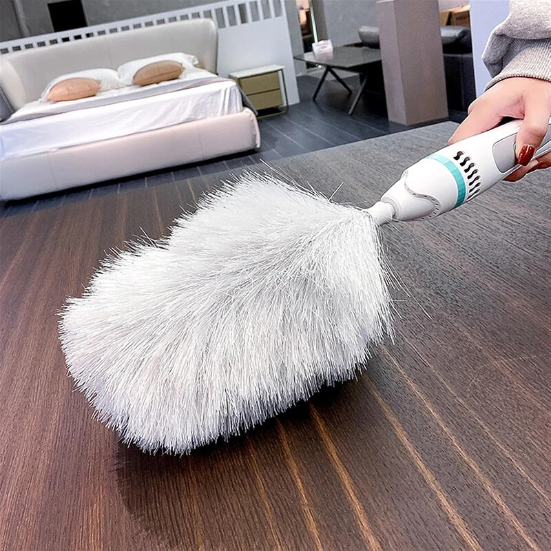 Electric Dusting Dusters for Cleaning, Rechargeable Automatic Feather Duster, Household Can Vacuum Sweep Dust Cleaning Duster — view 7