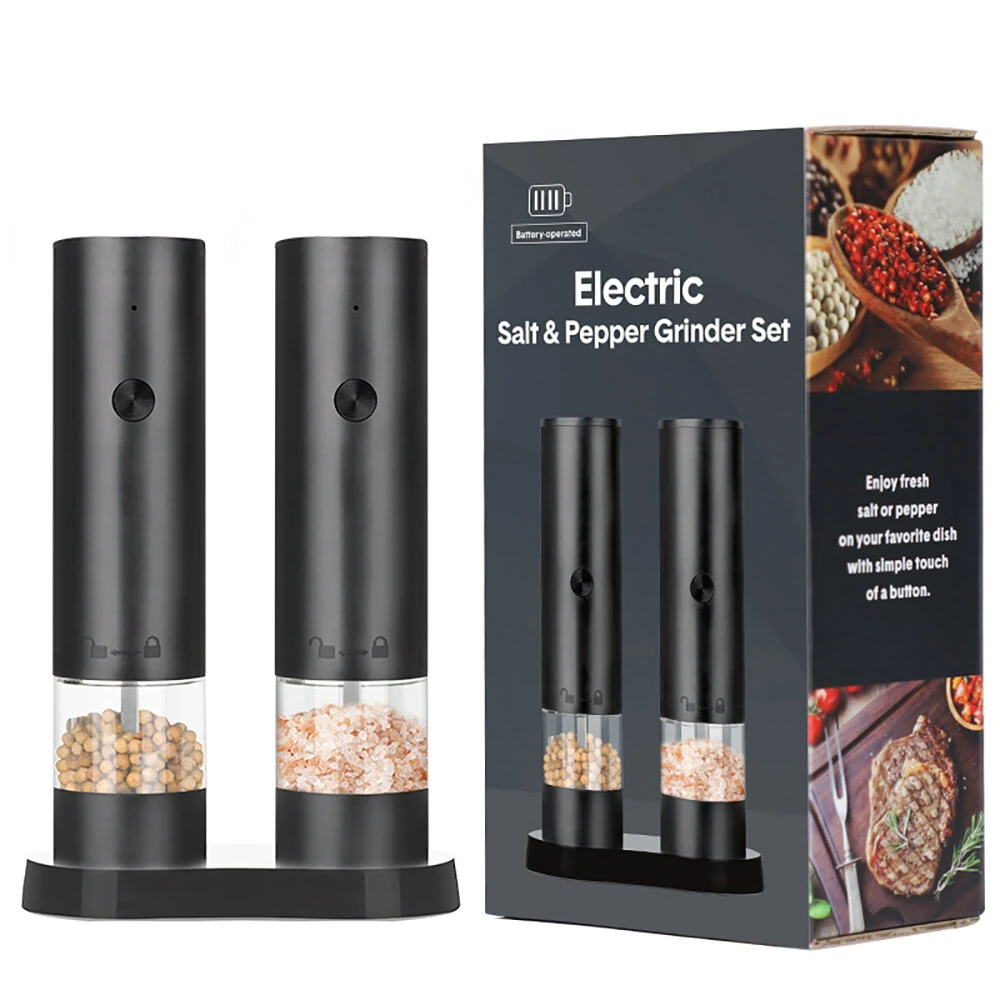 Electric Grinder USB Charging Electric Pepper Grinder Black Peppercorns Sea Salt Grinder Adjustable Coarseness Large Capacity Automatic Spice Grinder Kitchen Cooking Tool — view 5