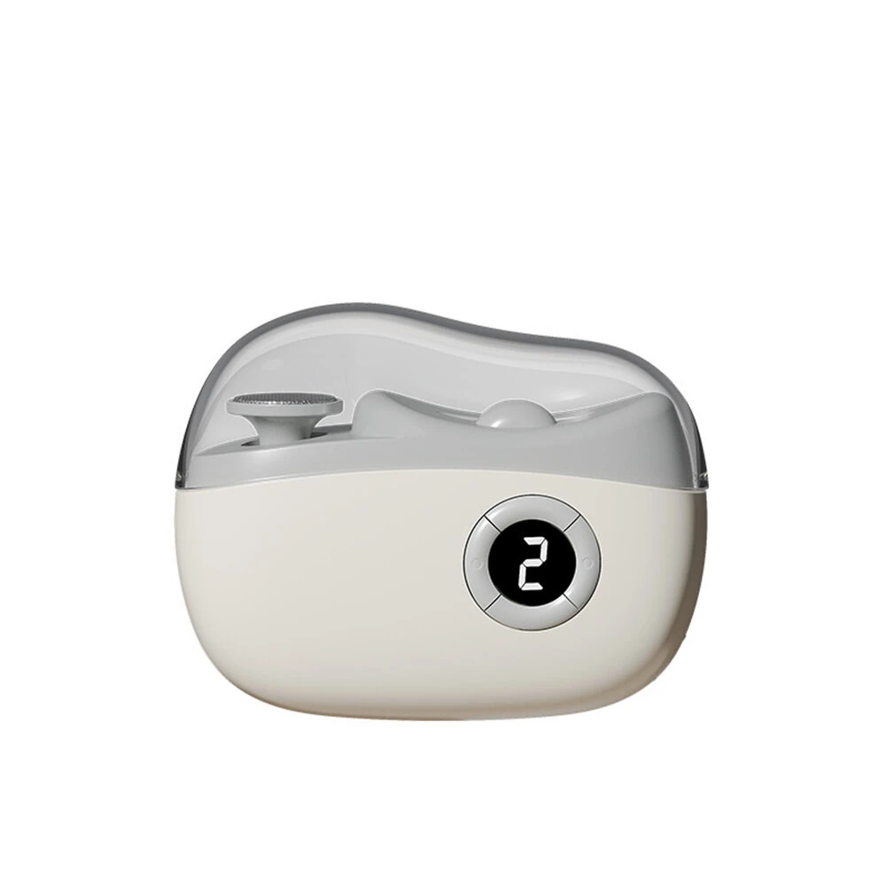 Electric Nail Clippers 2-in-1 USB Electric Automatic Polishing Nail Trimmer LED Light Baby Care 3-speed Electric Nail Trimmer — image 1