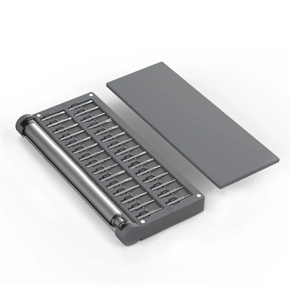 Electric Screwdriver Set 57-In-1 Rechargeable Cordless S2 Steel Bits Magnetic Pad Magnetizer Magnetic Adsorption Case Gray — image 1