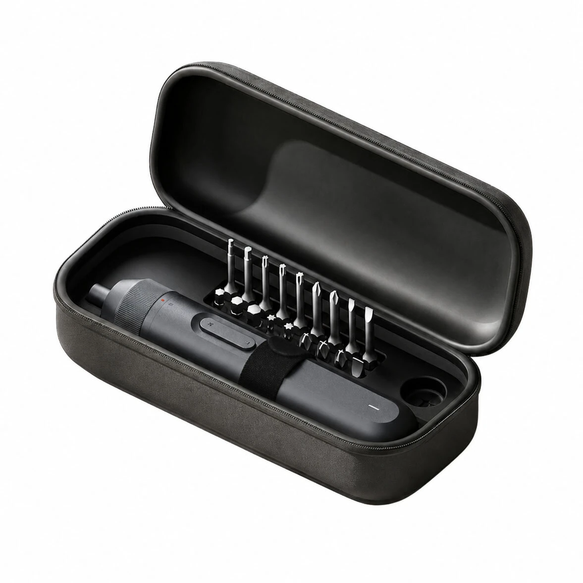 Electric Straight Handle Screwdriver 2000mAh 4N.m 3-Torque Settings Magnetic Bits Ring LED Forward And Reverse With Storage Case — image 1