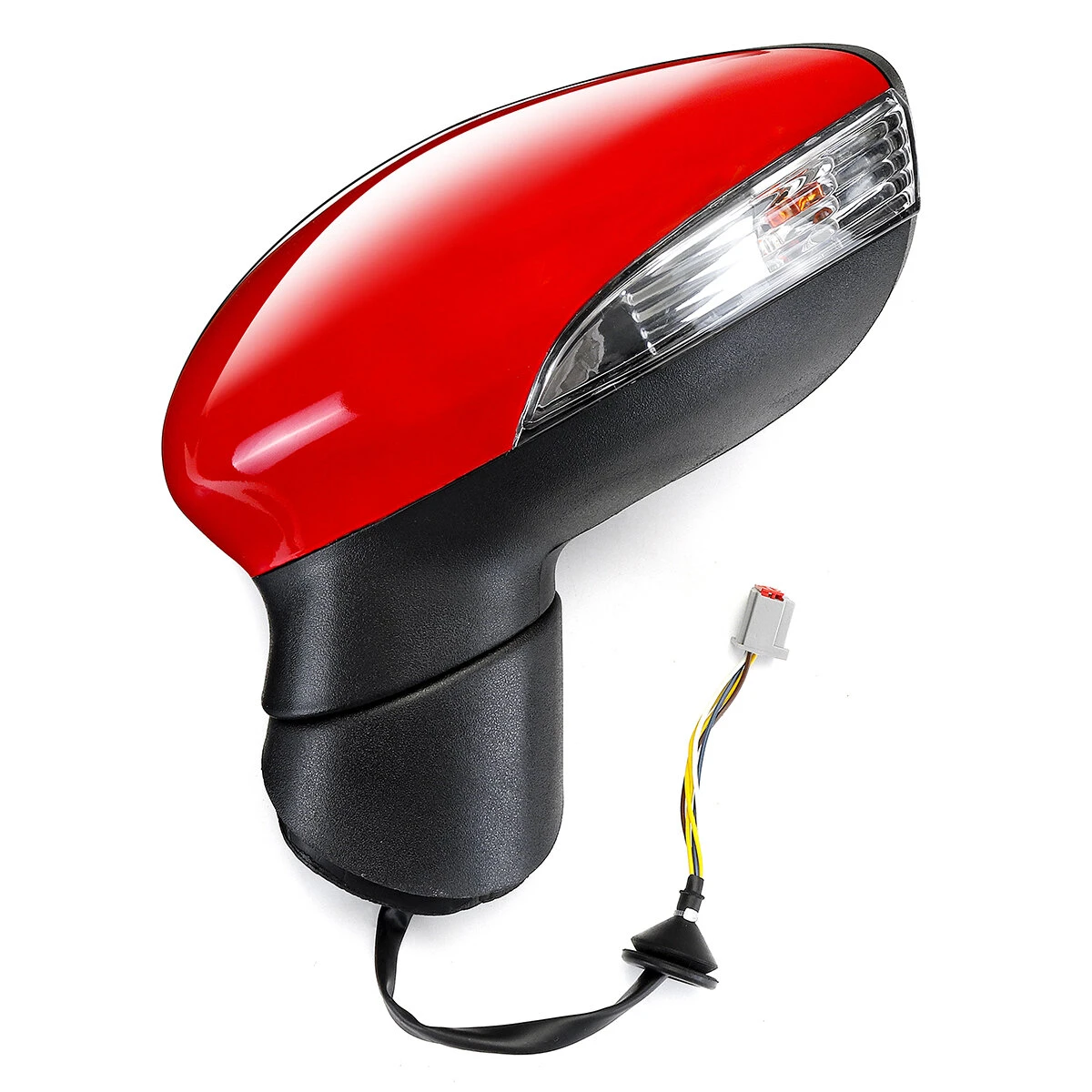 Electric Wing Door Mirror Painted Red Left Driver For Ford Fiesta Mk7 2008-2012 — view 2
