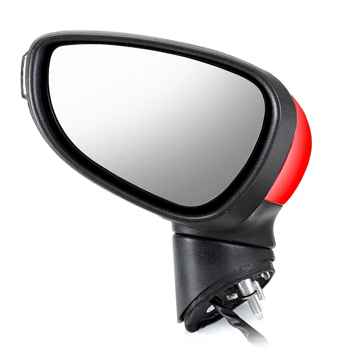 Electric Wing Door Mirror Painted Red Left Driver For Ford Fiesta Mk7 2008-2012 — view 6