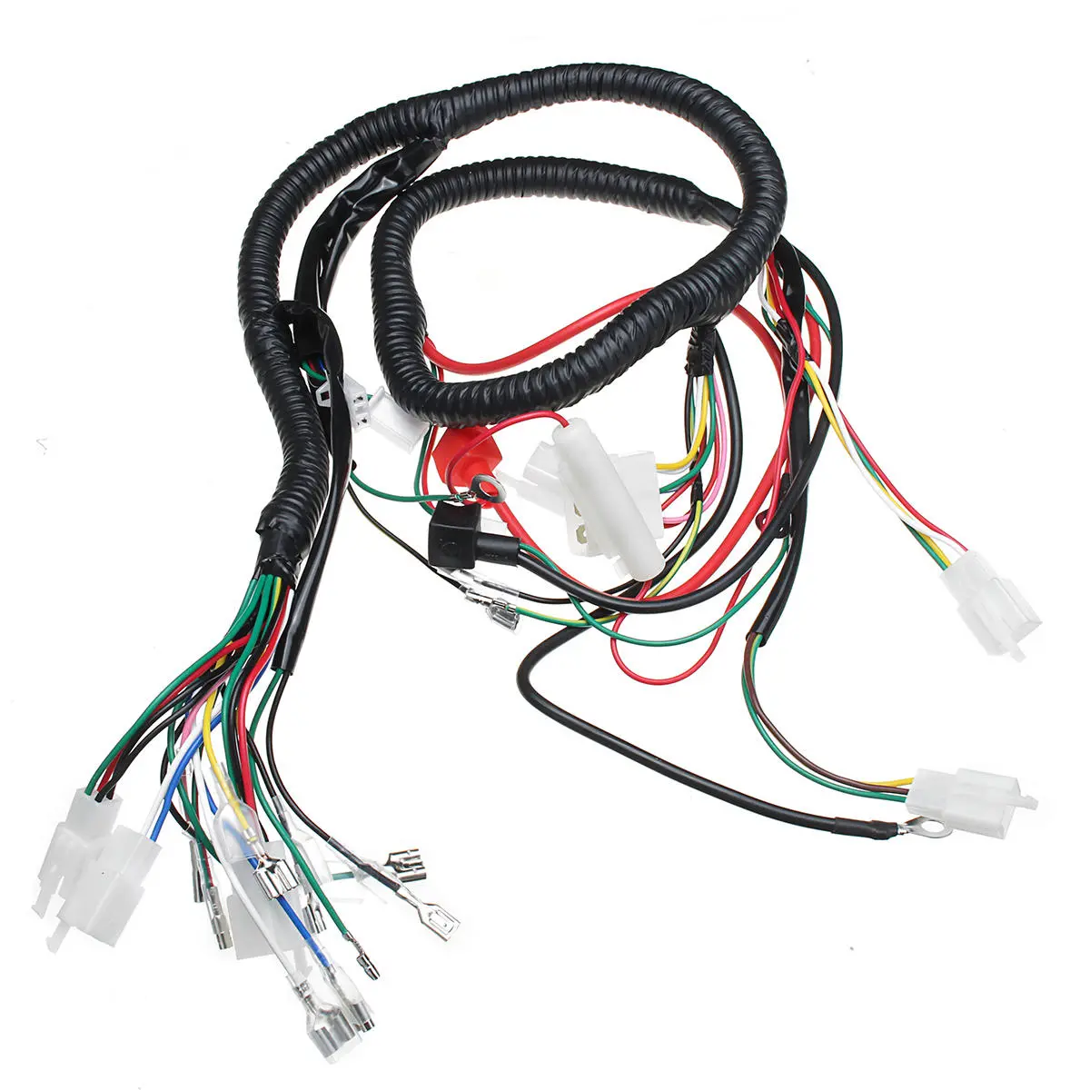 Electric Wiring Harness Wire Loom CDI Motor Stator Full Set For ATV QUAD 150/200/250CC — view 2
