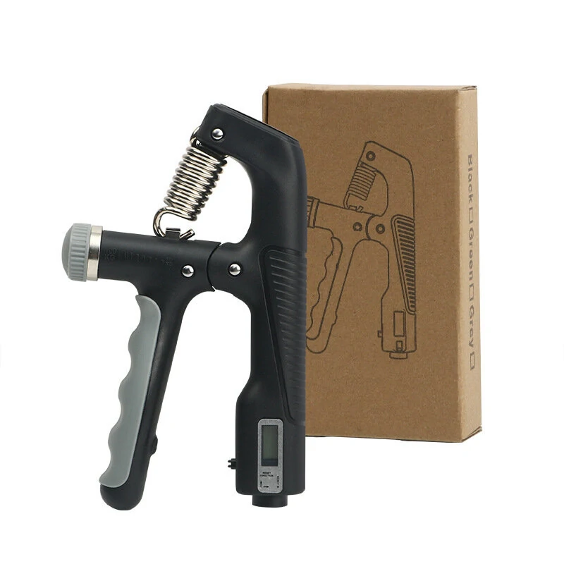Electronic Counting Handgrip Adjustable 10-100kg Hand Gripper Spring Mechanical Counting Finger Gripper Muscle Trainer Rehabilitation Training Fitness Device — image 1