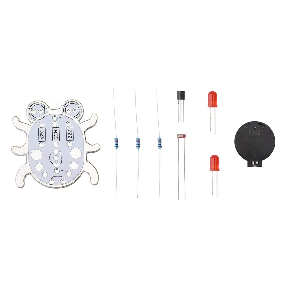 Electronic DIY Weevil Eye LED Light Kit Multiple Color Easy Assembly Student Experiment DIY Light Module Kit for Soldering — view 5