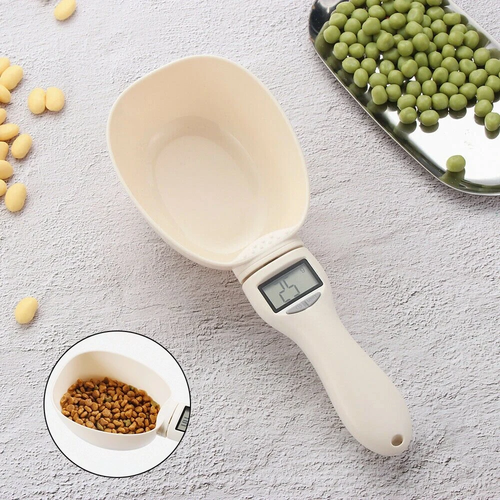 Electronic Measuring Spoon For Food Digital Scale Dog and Cat Food Kitchen Scale Measuring Cup with LED Display